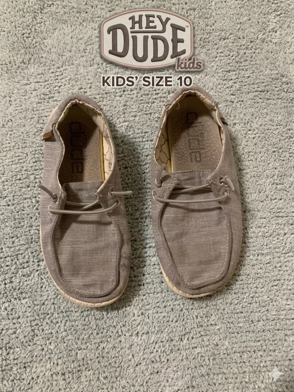 Hey Dude Kids' Moccasins - Taupe